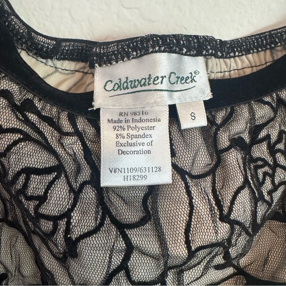 Coldwater Creek Dresses & Skirts - Black Floral Lace Skirt